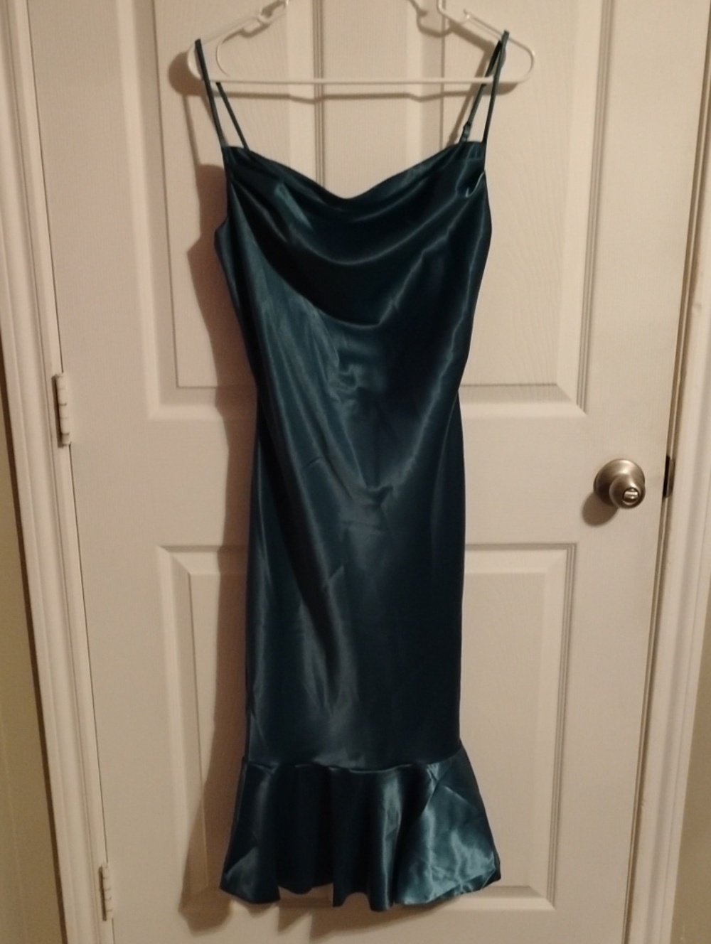 Dark Teal Spaghetti Strap Dress